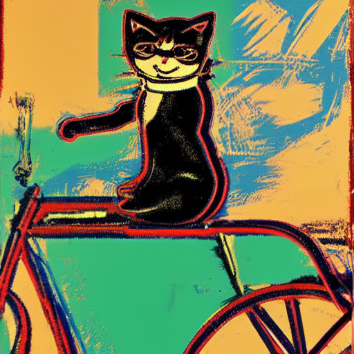 Cat on a Motorcycle 20220926_01, 16-bit, by Andy Warhol.png